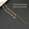 imageTONY ampamp SANDY Ankle Bracelets for Women  Initial Butterfly Anklet for Women Stainless Steel Figaro Chain Summer Beach Waterproof Foot Jewelry Gifts GoldSilverN  Gold