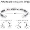 imageTONY ampamp SANDY Cuff Bracelets for Women Teen Girls Best Friend Sister Mom Daughter Granddaughter Cousin Personalized Birthday Mothers Day Christmas Easter Gifts for Teens Girls Women Jewelry0  Friend Gifts  A  Id shank a btch for you right in the kidney