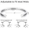imageTONY ampamp SANDY Cuff Bracelets for Women Teen Girls Best Friend Sister Mom Daughter Granddaughter Cousin Personalized Birthday Mothers Day Christmas Easter Gifts for Teens Girls Women Jewelry0  Friend Gifts  Good friends are like starsyou know theyre always there