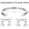 imageTONY ampamp SANDY Cuff Bracelets for Women Teen Girls Best Friend Sister Mom Daughter Granddaughter Cousin Personalized Birthday Mothers Day Christmas Easter Gifts for Teens Girls Women Jewelry1  Believe in you like I do