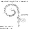imageTONY ampamp SANDY Initial Charm Bracelets for Girls Women Stainless Steel AZ Bracelet Personalized Gifts Birthday Graduation Easter Stocking Stuffers for Teens Girls Jewelry Various DesignM