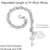 imageTONY ampamp SANDY Initial Charm Bracelets for Girls Women Stainless Steel AZ Bracelet Personalized Gifts Birthday Graduation Easter Stocking Stuffers for Teens Girls Jewelry Various DesignV