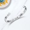 imageTONY ampamp SANDY Inspirational Bracelets for Women Teen Girls Personalized Gifts for Daughter Granddaughter Mom Sister Friends Stainless Steel Engraved Cuff Birthday Easter ChristmasA  She believed she could so she did