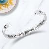 imageTONY ampamp SANDY Inspirational Bracelets for Women Teen Girls Personalized Gifts for Daughter Granddaughter Mom Sister Friends Stainless Steel Engraved Cuff Birthday Easter ChristmasA  Friends Gifts  Id shank a b for you right in the kidney