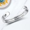 imageTONY ampamp SANDY Inspirational Bracelets for Women Teen Girls Personalized Gifts for Daughter Granddaughter Mom Sister Friends Stainless Steel Engraved Cuff Birthday Easter ChristmasA  Mom Daughter Gifts  Mothers and daughters never truly part maybe in distance but never in heart