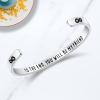 imageTONY ampamp SANDY Inspirational Bracelets for Women Teen Girls Personalized Gifts for Daughter Granddaughter Mom Sister Friends Stainless Steel Engraved Cuff Birthday Easter ChristmasA  Friends Gifts To the end you will be my friend