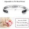 imageTONY ampamp SANDY Inspirational Bracelets for Women Teen Girls Personalized Gifts for Daughter Granddaughter Mom Sister Friends Stainless Steel Engraved Cuff Birthday Easter ChristmasA  Sun  Moon  You are loved you are valued you are beautiful