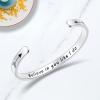 imageTONY ampamp SANDY Inspirational Bracelets for Women Teen Girls Personalized Gifts for Daughter Granddaughter Mom Sister Friends Stainless Steel Engraved Cuff Birthday Easter ChristmasA  Believe in you like I do