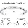 imageTONY ampamp SANDY Inspirational Bracelets for Women Teen Girls Personalized Gifts for Daughter Granddaughter Mom Sister Friends Stainless Steel Engraved Cuff Birthday Easter ChristmasA  Christian Gifts  You are beautiful for you are fearfully and wonderfully made