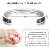 imageTONY ampamp SANDY Inspirational Bracelets for Women Teen Girls Personalized Gifts for Daughter Granddaughter Mom Sister Friends Stainless Steel Engraved Cuff Birthday Easter ChristmasA  Granddaughter Gifts  Sun  Moon  Never forget that I love you