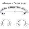 imageTONY ampamp SANDY Inspirational Bracelets for Women Teen Girls Personalized Gifts for Daughter Granddaughter Mom Sister Friends Stainless Steel Engraved Cuff Birthday Easter ChristmasA Wise Woman Once Said fk This st and she Lived Happily Ever After