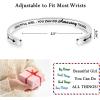 imageTONY ampamp SANDY Inspirational Bracelets for Women Teen Girls Personalized Gifts for Daughter Granddaughter Mom Sister Friends Stainless Steel Engraved Cuff Birthday Easter Christmas0  Beautiful girl  you can do amazing things