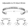 imageTONY ampamp SANDY Inspirational Bracelets for Women Teen Girls Personalized Gifts for Daughter Granddaughter Mom Sister Friends Stainless Steel Engraved Cuff Birthday Easter ChristmasA  She believed she could so she did
