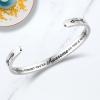imageTONY ampamp SANDY Inspirational Bracelets for Women Teen Girls Personalized Gifts for Daughter Granddaughter Mom Sister Friends Stainless Steel Engraved Cuff Birthday Easter ChristmasA  Sometimes you forget you re awesome so this is your reminder
