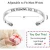 imageTONY ampamp SANDY Inspirational Bracelets for Women Teen Girls Personalized Gifts for Daughter Granddaughter Mom Sister Friends Stainless Steel Engraved Cuff Birthday Easter ChristmasA  You got this