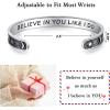 imageTONY ampamp SANDY Inspirational Bracelets for Women Teen Girls Personalized Gifts for Daughter Granddaughter Mom Sister Friends Stainless Steel Engraved Cuff Birthday Easter ChristmasA  Sun  Moon  Believe in you like i do