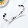 imageTONY ampamp SANDY Inspirational Bracelets for Women Teen Girls Personalized Gifts for Daughter Granddaughter Mom Sister Friends Stainless Steel Engraved Cuff Birthday Easter ChristmasA  Sun  Moon  Always and forever no matter what