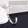 imageTONY ampamp SANDY Inspirational Bracelets for Women Teen Girls Personalized Gifts for Daughter Granddaughter Mom Sister Friends Stainless Steel Engraved Cuff Birthday Easter ChristmasBelieve in you like I do  Rainbow Cuff