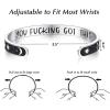 imageTONY ampamp SANDY Inspirational Bracelets for Women Teen Girls Personalized Gifts for Daughter Granddaughter Mom Sister Friends Stainless Steel Engraved Cuff Birthday Easter ChristmasA  Sun  Moon  You got this