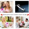 imageTONY ampamp SANDY Inspirational Bracelets for Women Teen Girls Personalized Gifts for Daughter Granddaughter Mom Sister Friends Stainless Steel Engraved Cuff Birthday Easter ChristmasA  Mom Gifts  Everything I am you helped me to be