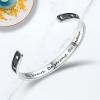 imageTONY ampamp SANDY Inspirational Bracelets for Women Teen Girls Personalized Gifts for Daughter Granddaughter Mom Sister Friends Stainless Steel Engraved Cuff Birthday Easter ChristmasA  Sun  Moon  Be brave be strong be badass