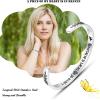 imageTONY ampamp SANDY Inspirational Bracelets for Women Teen Girls Personalized Gifts for Daughter Granddaughter Mom Sister Friends Stainless Steel Engraved Cuff Birthday Easter ChristmasA  Memorial gifts  A piece of my heart is in heaven