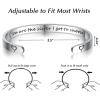 imageTONY ampamp SANDY Inspirational Bracelets for Women Teen Girls Personalized Gifts for Daughter Granddaughter Mom Sister Friends Stainless Steel Engraved Cuff Birthday Easter ChristmasA  Sister Gifts  You are the sister I got to choose