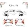 imageTONY ampamp SANDY Inspirational Bracelets for Women Teen Girls Personalized Gifts for Daughter Granddaughter Mom Sister Friends Stainless Steel Engraved Cuff Birthday Easter ChristmasA  Friends Gifts  Sun Moon  Best fcking Bitches