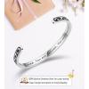 imageTONY ampamp SANDY Inspirational Bracelets for Women Teen Girls Personalized Gifts for Daughter Granddaughter Mom Sister Friends Stainless Steel Engraved Cuff Birthday Easter ChristmasA  Wave Bracelet  You are loved you are valued 