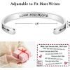 imageTONY ampamp SANDY Inspirational Bracelets for Women Teen Girls Personalized Gifts for Daughter Granddaughter Mom Sister Friends Stainless Steel Engraved Cuff Birthday Easter ChristmasA  Love You More