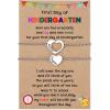 imageTONY ampamp SANDY First Day of Kindergarten Bracelet Mommy and Me Mother Daughter Son Bracelets Set Back to School GiftsA  Kindergarten  01