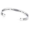 imageTONY ampamp SANDY Inspirational Bracelets for Women Teen Girls Personalized Gifts for Daughter Granddaughter Mom Sister Friends Stainless Steel Engraved Cuff Birthday Easter Christmas0  You are loved you are valued you are beautiful