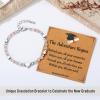 imageTONY ampamp SANDY 2025 Graduation Gifts for Her Graduation Bracelets for Women Girls Middle High School College Graduates With Grad Cap Box and Meaningful CardsRose Quartz