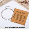 imageTONY ampamp SANDY Bestie Gifts for Women Best Friend Birthday Gifts Friendship Gifts for Women Dainty Bracelets for Women Best Friend Bestie Soul Sister BFFRose Quartz