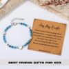 imageTONY ampamp SANDY Bestie Gifts for Women Best Friend Birthday Gifts Friendship Gifts for Women Dainty Bracelets for Women Best Friend Bestie Soul Sister BFFTurquoise