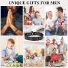 imageTONY ampamp SANDY Christian Gifts for Men American Flag Cross Bracelet Stainless Steel Bible Verse Jewelry Birthday Christmas Stocking Stuffers for Men AdultsBe Strong