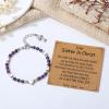 imageTONY ampamp SANDY Christian Gifts for Women Religious Cross Bracelet Jewelry Easter Basket Stuffers for Teens Kids Adults Faith Confirmation Baptism Christmas Birthday Gifts for WomenSister in Christ  Amethyst