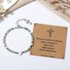imageTONY ampamp SANDY Christian Gifts for Women Religious Cross Bracelet Jewelry Easter Basket Stuffers for Teens Kids Adults Faith Confirmation Baptism Christmas Birthday Gifts for WomenPray on it