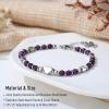 imageTONY ampamp SANDY Christian Gifts for Women Religious Cross Bracelet Jewelry Easter Basket Stuffers for Teens Kids Adults Faith Confirmation Baptism Christmas Birthday Gifts for WomenSister in Christ  Amethyst