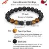 imageTONY ampamp SANDY Cross Bracelet Men Boys Christian Gifts for Teen Boys Son Grandson Nephew on Graduation Fathers Day Easter Birthday ChristmasHappy Valentines Day  Boys  75 Inches 