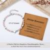 imageTONY ampamp SANDY Dainty Gemstone Bracelets for Teen Girls  Sweet Gifts for Kids Daughter Granddaughter Niece Sister on Birthday Graduation Valentines Christmas Easter Stocking StuffersRose Quartz