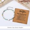 imageTONY ampamp SANDY Dainty Gemstone Bracelets for Teen Girls  Sweet Gifts for Kids Daughter Granddaughter Niece Sister on Birthday Graduation Valentines Christmas Easter Stocking StuffersTo My Daughter  Valentines Gift