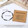 imageTONY ampamp SANDY Dainty Gemstone Bracelets for Teen Girls  Sweet Gifts for Kids Daughter Granddaughter Niece Sister on Birthday Graduation Valentines Christmas Easter Stocking StuffersOnyx