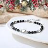 imageTONY ampamp SANDY Dainty Gemstone Bracelets for Teen Girls  Sweet Gifts for Kids Daughter Granddaughter Niece Sister on Birthday Graduation Valentines Christmas Easter Stocking StuffersOnyx