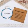 imageTONY ampamp SANDY Dainty Gemstone Bracelets for Teen Girls  Sweet Gifts for Kids Daughter Granddaughter Niece Sister on Birthday Graduation Valentines Christmas Easter Stocking StuffersTurquoise