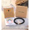 imageTONY ampamp SANDY Dog Memorial Gifts Pet Sympathy Rainbow Bridge Pet Memorial Bracelet for Men Women Girls Who Loss of Beloved Dog CatBlack Onyx  Tiger Eye