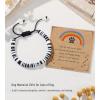 imageTONY ampamp SANDY Dog Memorial Gifts Pet Sympathy Rainbow Bridge Pet Memorial Bracelet for Men Women Girls Who Loss of Beloved Dog CatBlack White