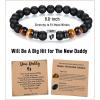 imageTONY ampamp SANDY First Time Dad Gifts New Father to be New Dad Gifts for Men Daddy to be Bracelet Birthday Christmas Stocking Stuffers for DaddyDad to be B