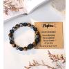 imageTONY ampamp SANDY Natural Stone Bracelets for Men Boys Son Grandson Nephew Boyfriend Dad Step Dad  Birthday Christmas Easter Gifts for Teens Boys Him Men AdultsTo My Nephew