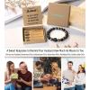 imageTONY ampamp SANDY Natural Stone Bracelets for Men Boys Son Grandson Nephew Boyfriend Dad Step Dad  Birthday Christmas Easter Gifts for Teens Boys Him Men AdultsTo My Husband